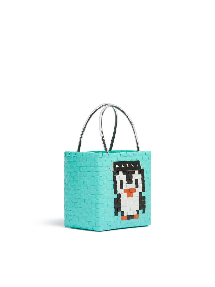 Blue MARNI MARKET ANIMAL BASKET bag - Shopping Bags - Image 2