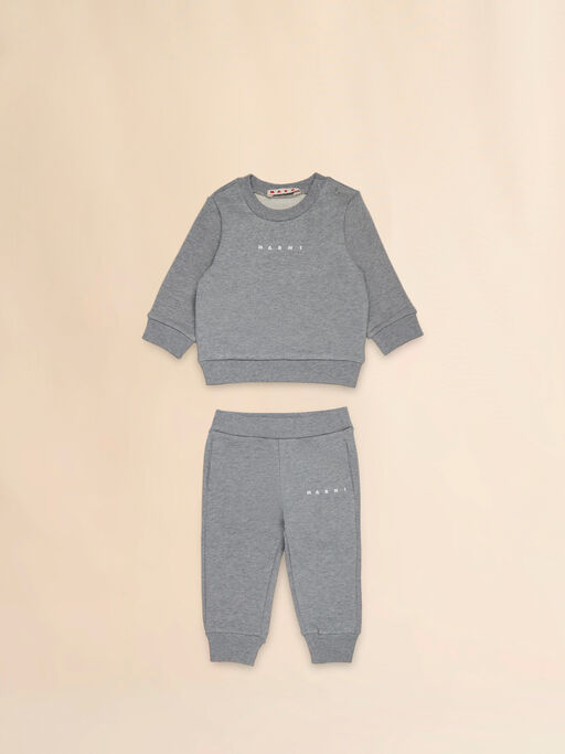 Gray fleece tracksuit set - Pants