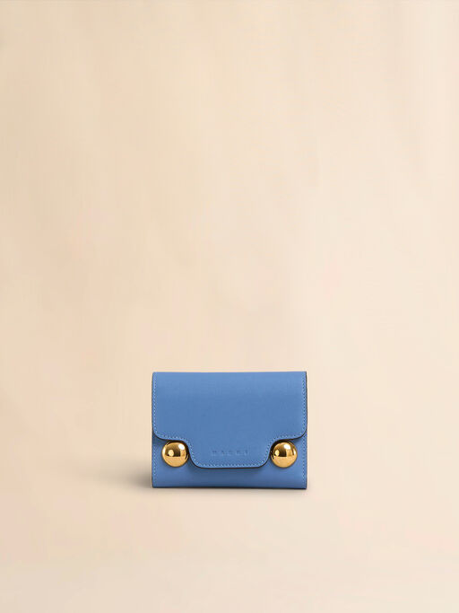 Blue leather Trunkaroo trifold wallet - Wallets