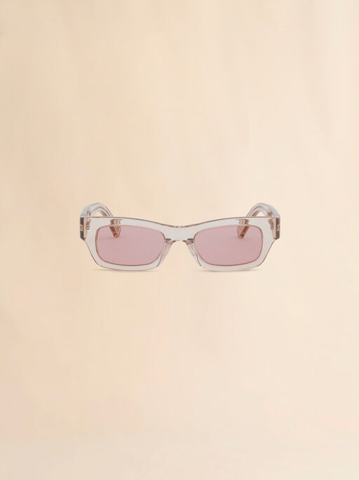 Transparent-cremefarbene Brille Haicli - Optisch