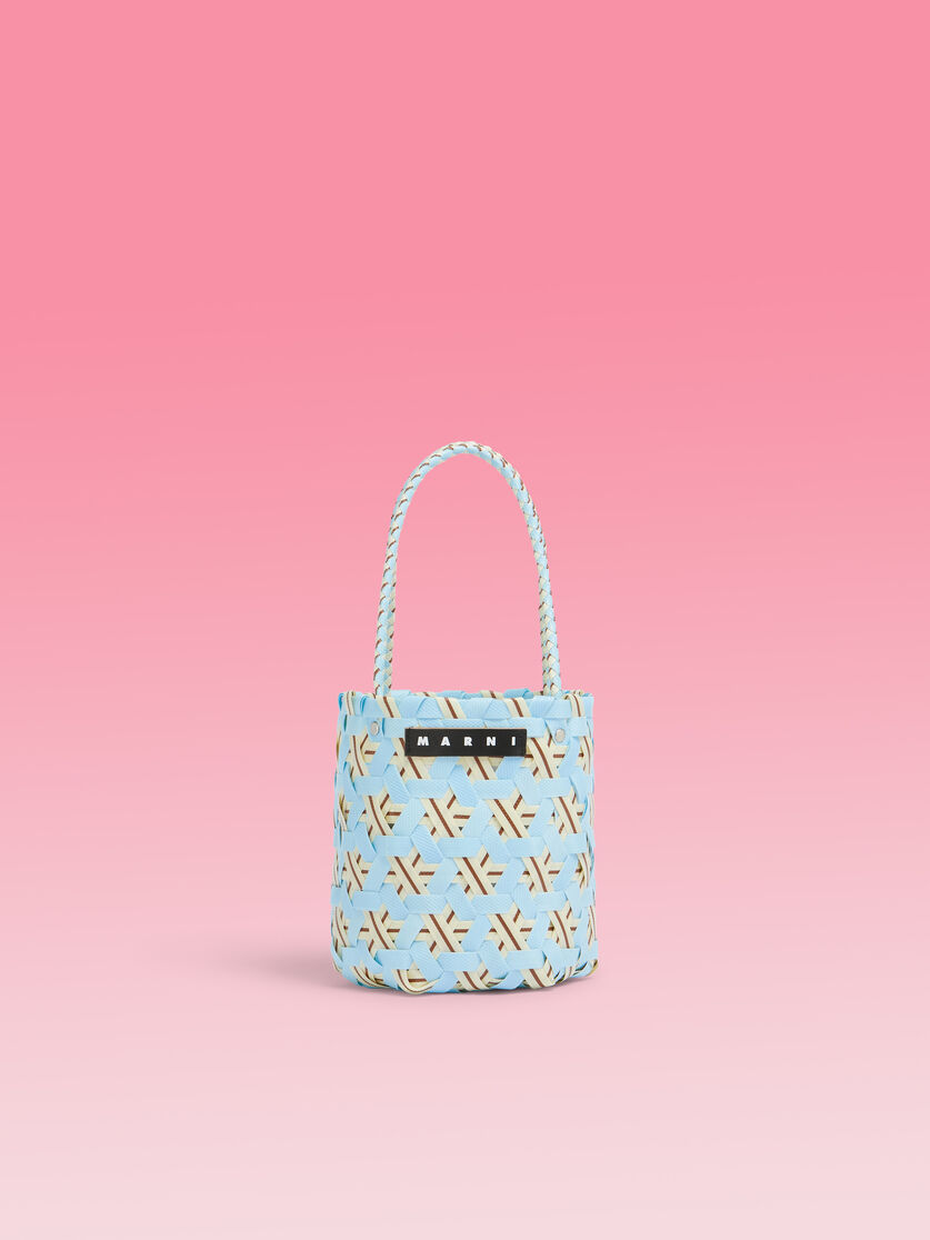 ライトブルー MARNI MARKET シリンダーシェイプ バスケットバッグ - ショッピングバッグ - Image 1