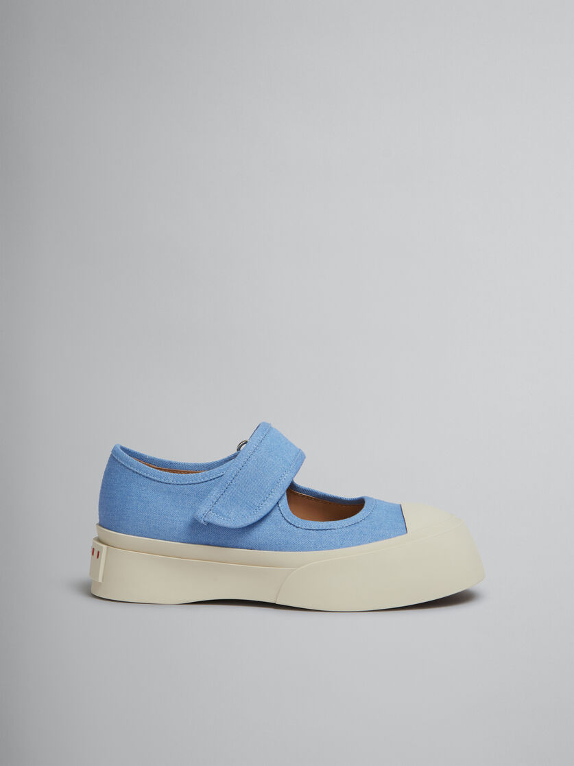 Zapatilla Mary Jane de denim azul claro - Sneakers - Image 1