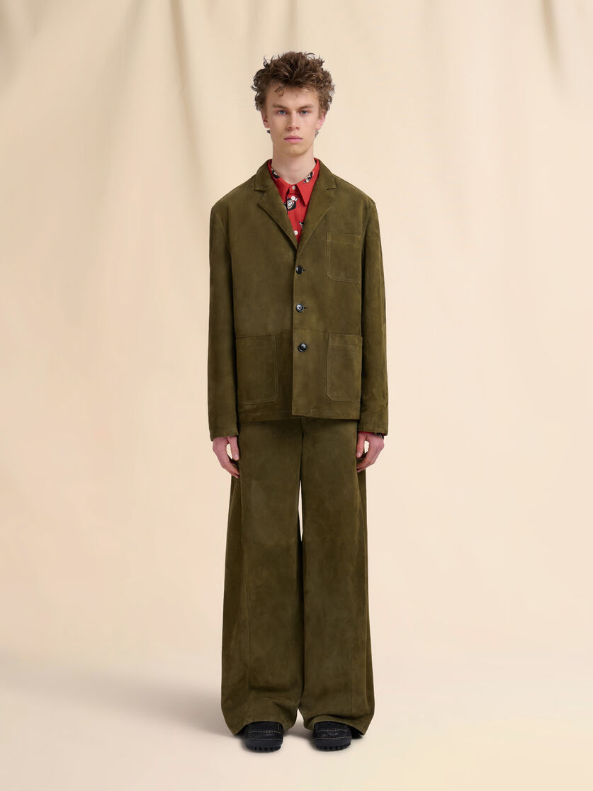 Deep green suede jacket - Jackets - Image 2