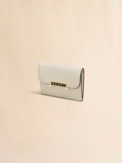 Cream leather Envelope card holder - Wallets