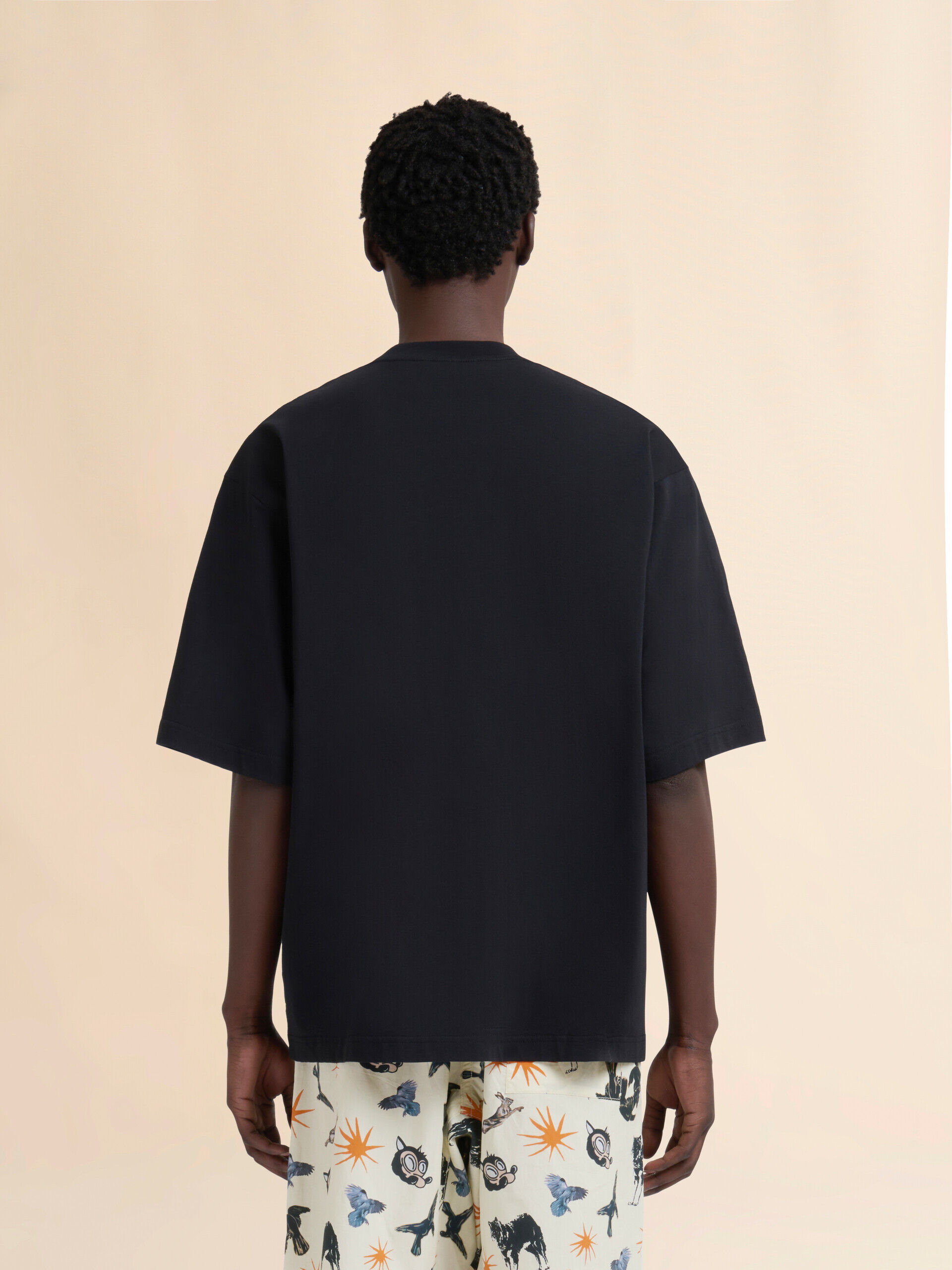 専用マルニ　Tシャツ　値下げしました！ ブルー マルニパッチ付き オーガニックコットン製オーバーサイズ