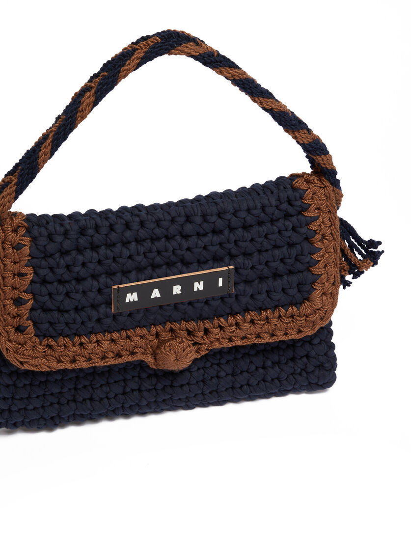 Blue Crochet Marni Market Bread Handbag - Shopping Bags - Image 4