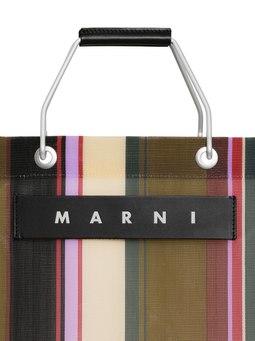 マルチカラーブルー MARNI MARKET STRIPE BAG - ショッピングバッグ - Image 4