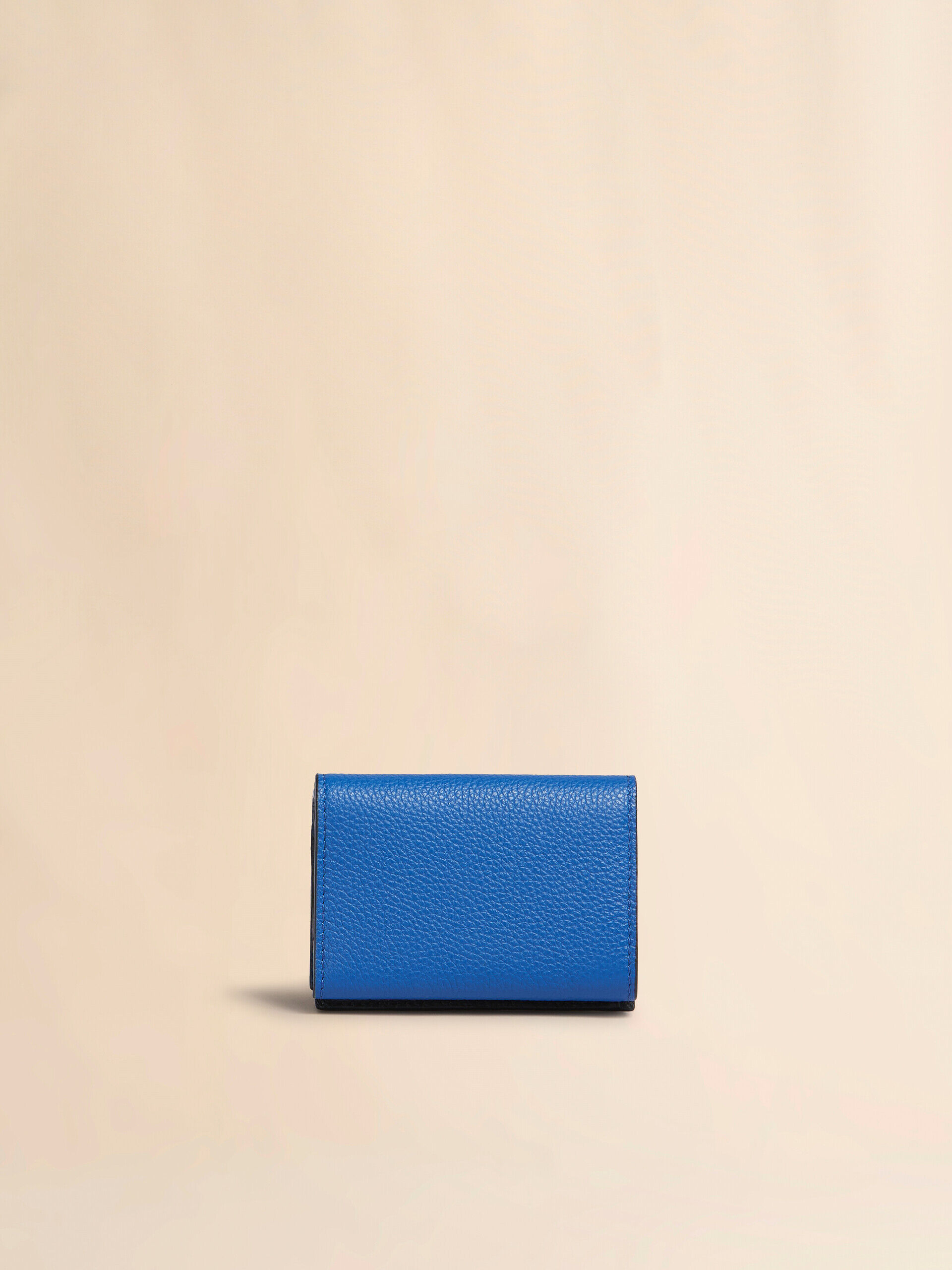 MARNI マルニ 三つ折り財布 ナイトブルー PFMOQ14U26 ZO877 ブルー、ベージュ＆ライトブルー サフィアーノレザー製三つ折り
