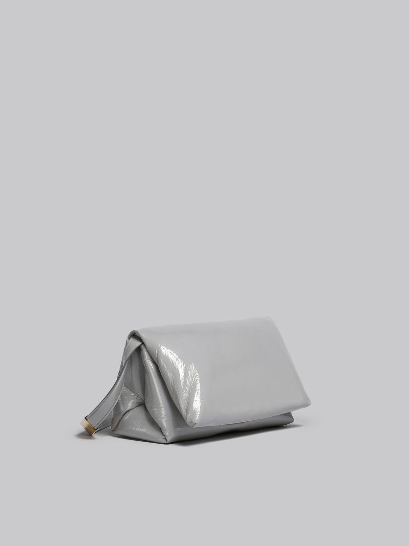 Grey patent Prisma shoulder bag - Shoulder Bags - Image 6