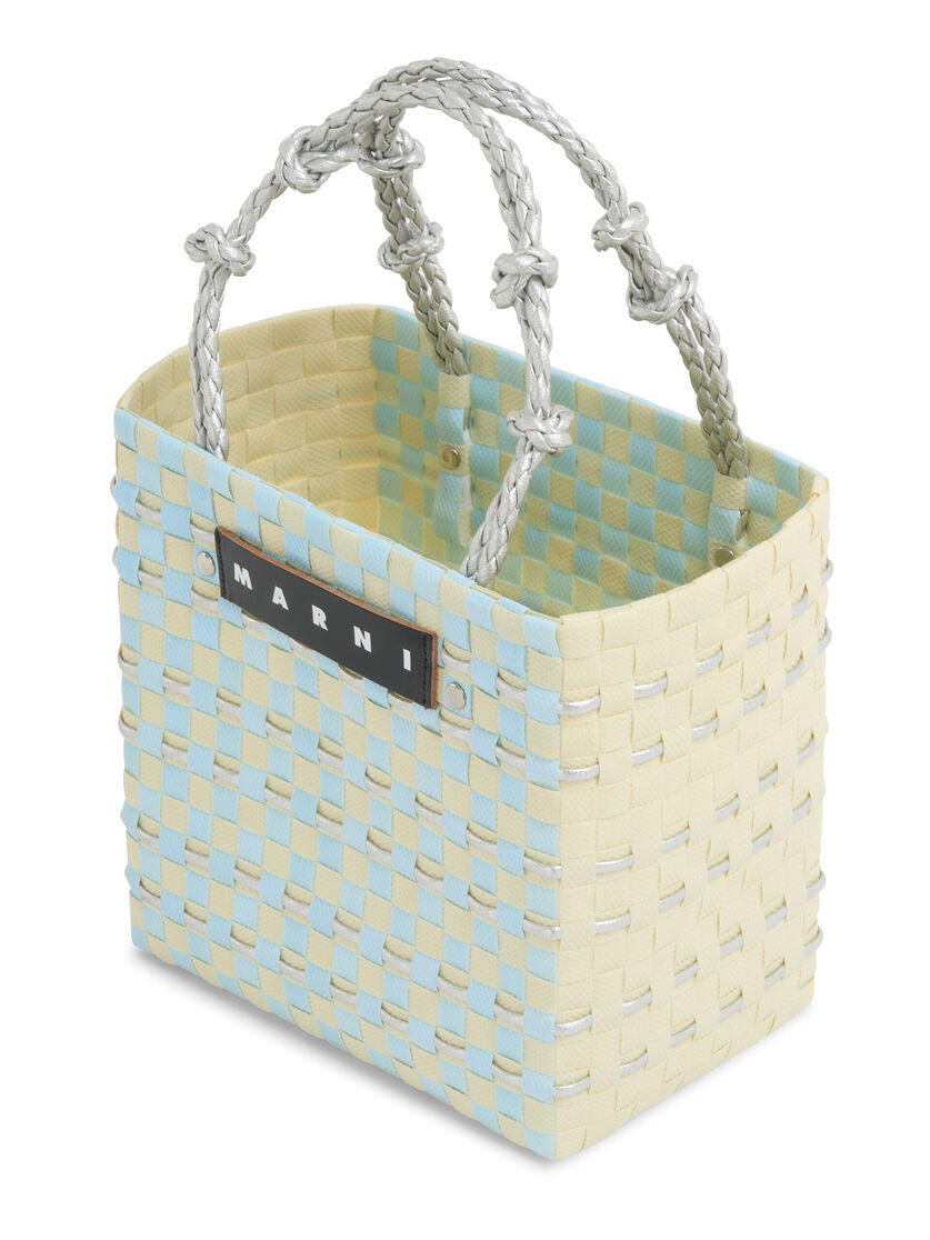 ライトブルー MARNI MARKET ブレードハンドル バスケットバッグ - ショッピングバッグ - Image 4