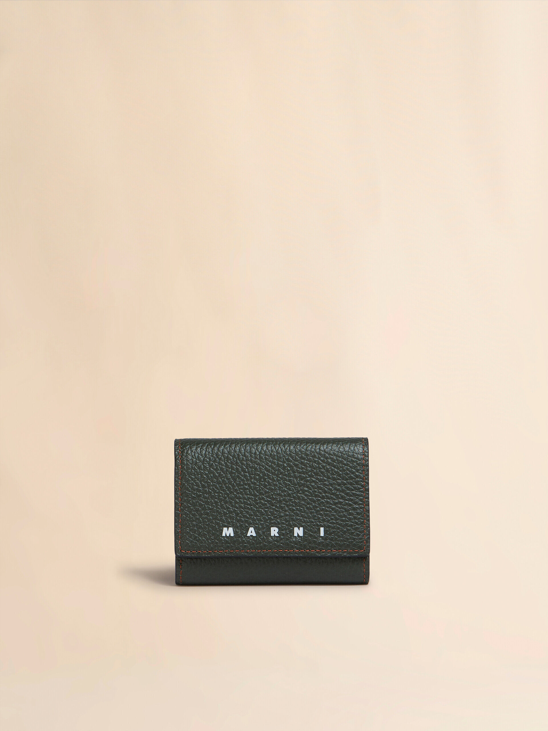 【直営店買付】MARNI レザー製 キーウォレット オリーブグリーン レザー製キーウォレット | Marni
