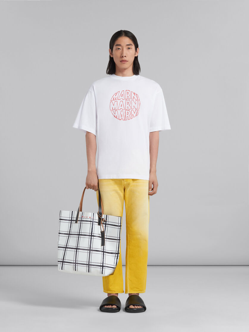 White and black checked Tribeca shopper - Shopping Bags - Image 2