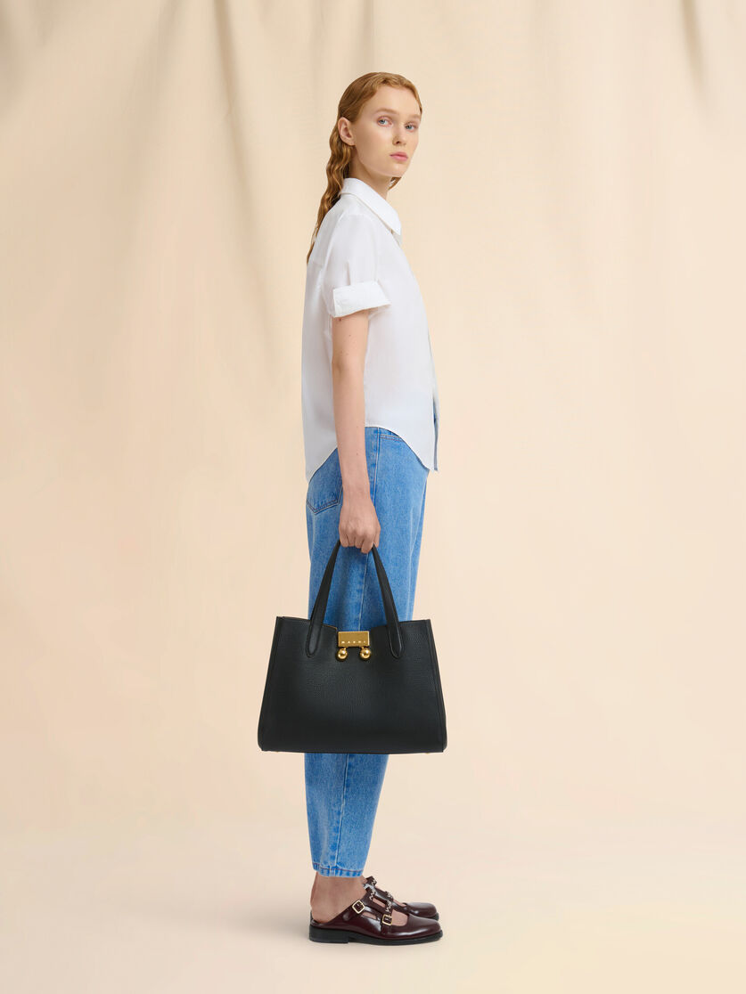 Grey leather Trunkaroo Tote handBag - Handbags - Image 2