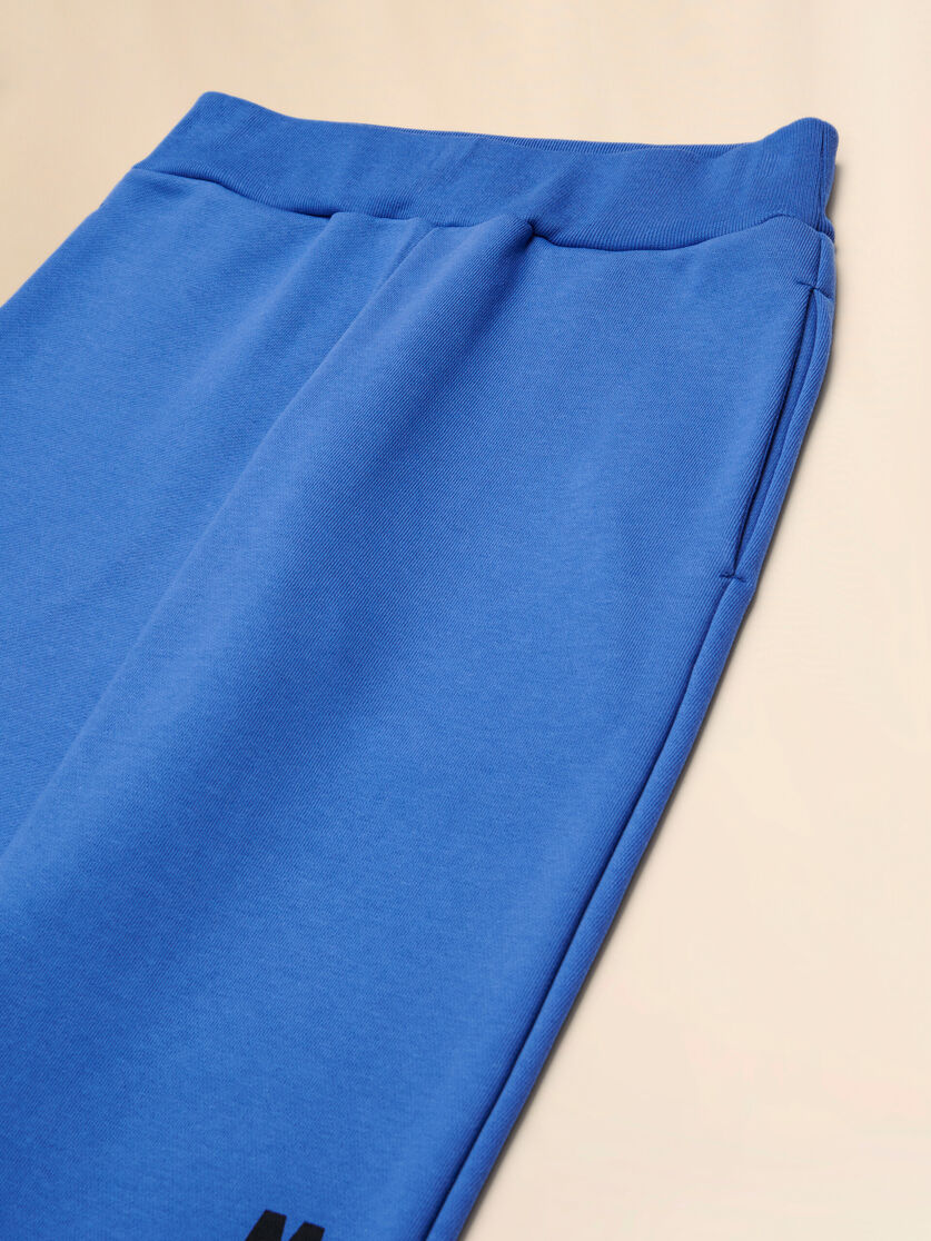 Black cotton joggers with Marni print - Pants - Image 3