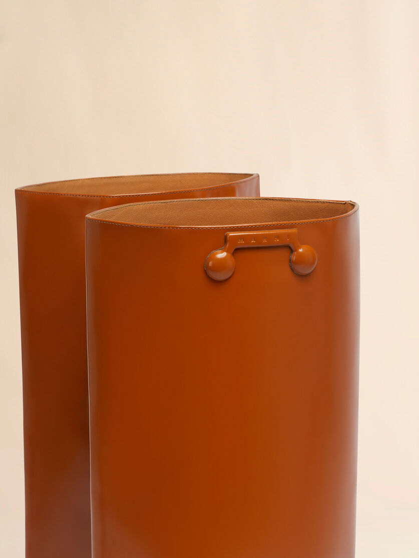 Brown leather Trunkaroo knee-high boot - Boots - Image 4