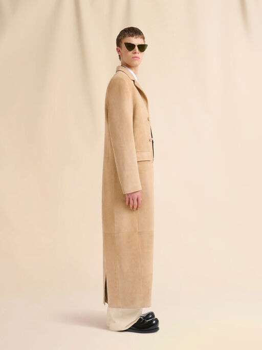 Camel suede duster coat - Coat