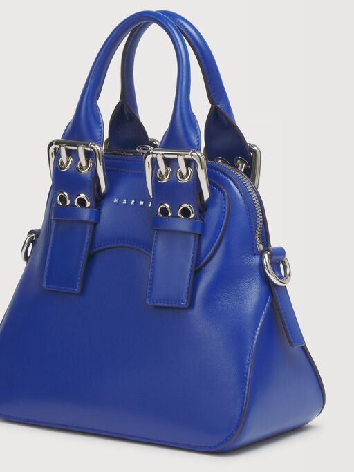 Blue leather small Belte Bag - Handbags