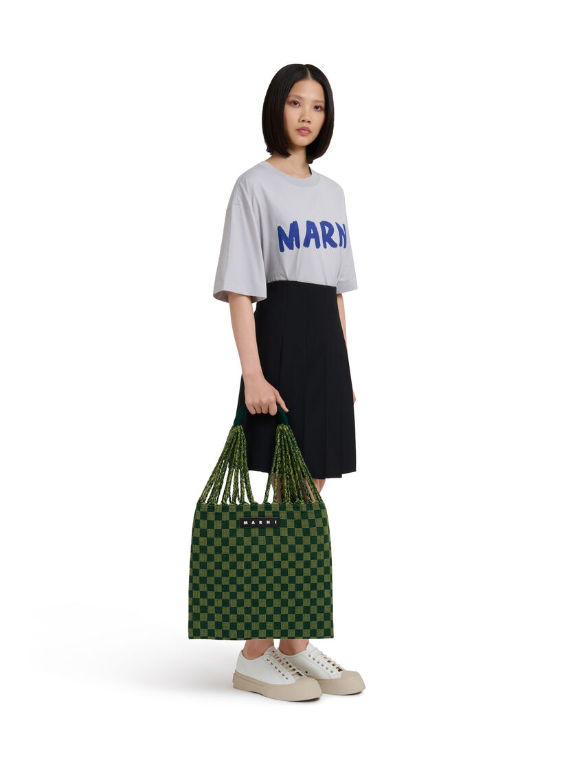 ホワイト MARNI MARKET CHECKERBOARD HAMMOCK BAG - ショッピングバッグ - Image 2