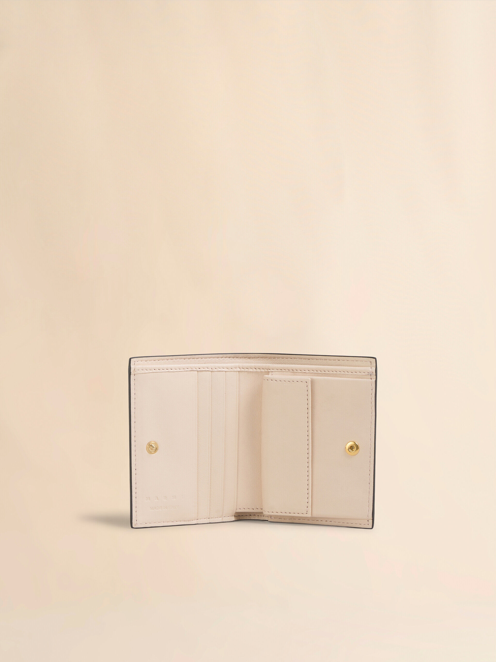 ピンク 二つ折りウォレット、マルニメンディング刺しゅう | Marni