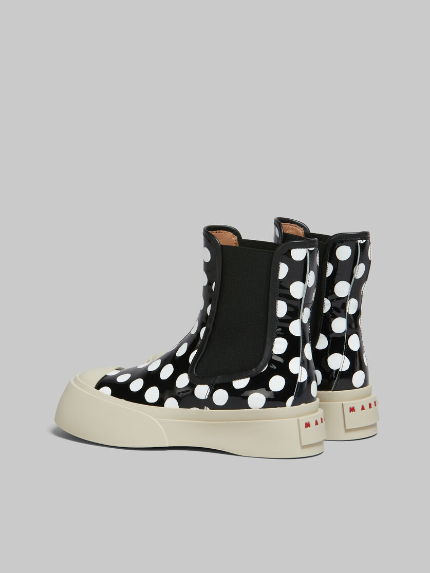 Black and white polka-dot patent leather Pablo Chelsea boot - Boots - Image 3