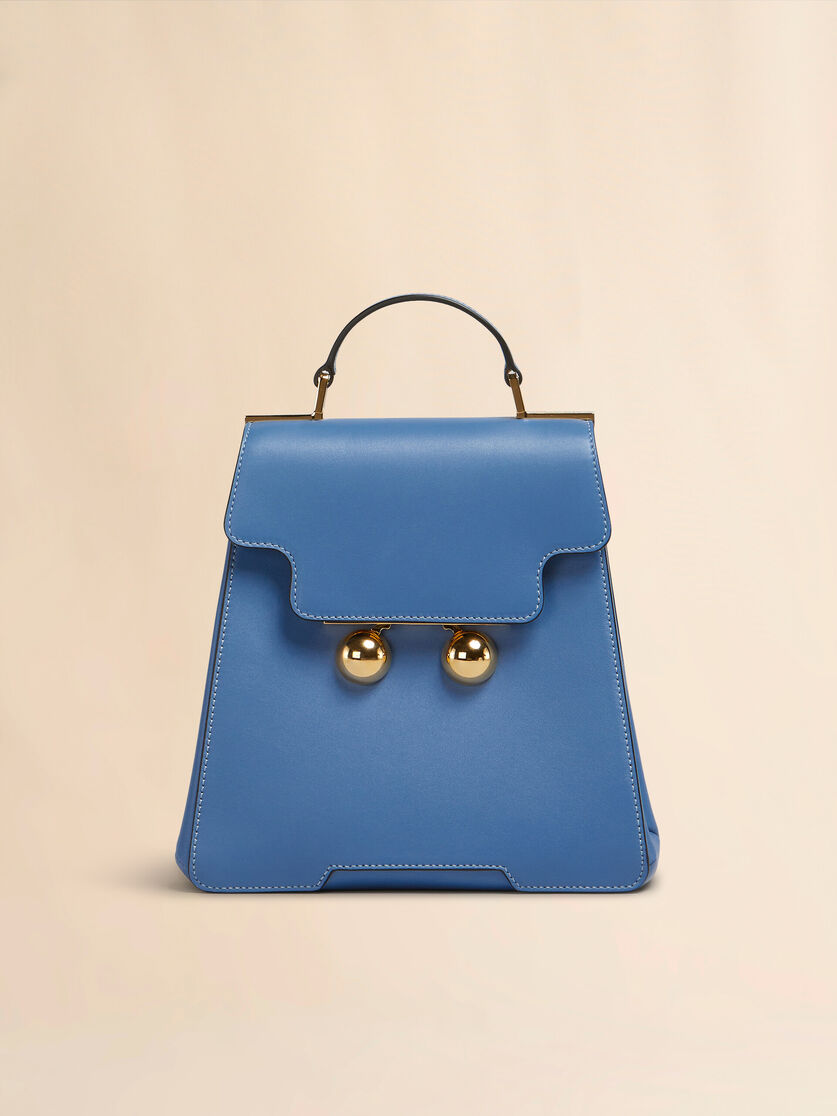Blue leather Trunkaroo backpack - Backpacks - Image 1