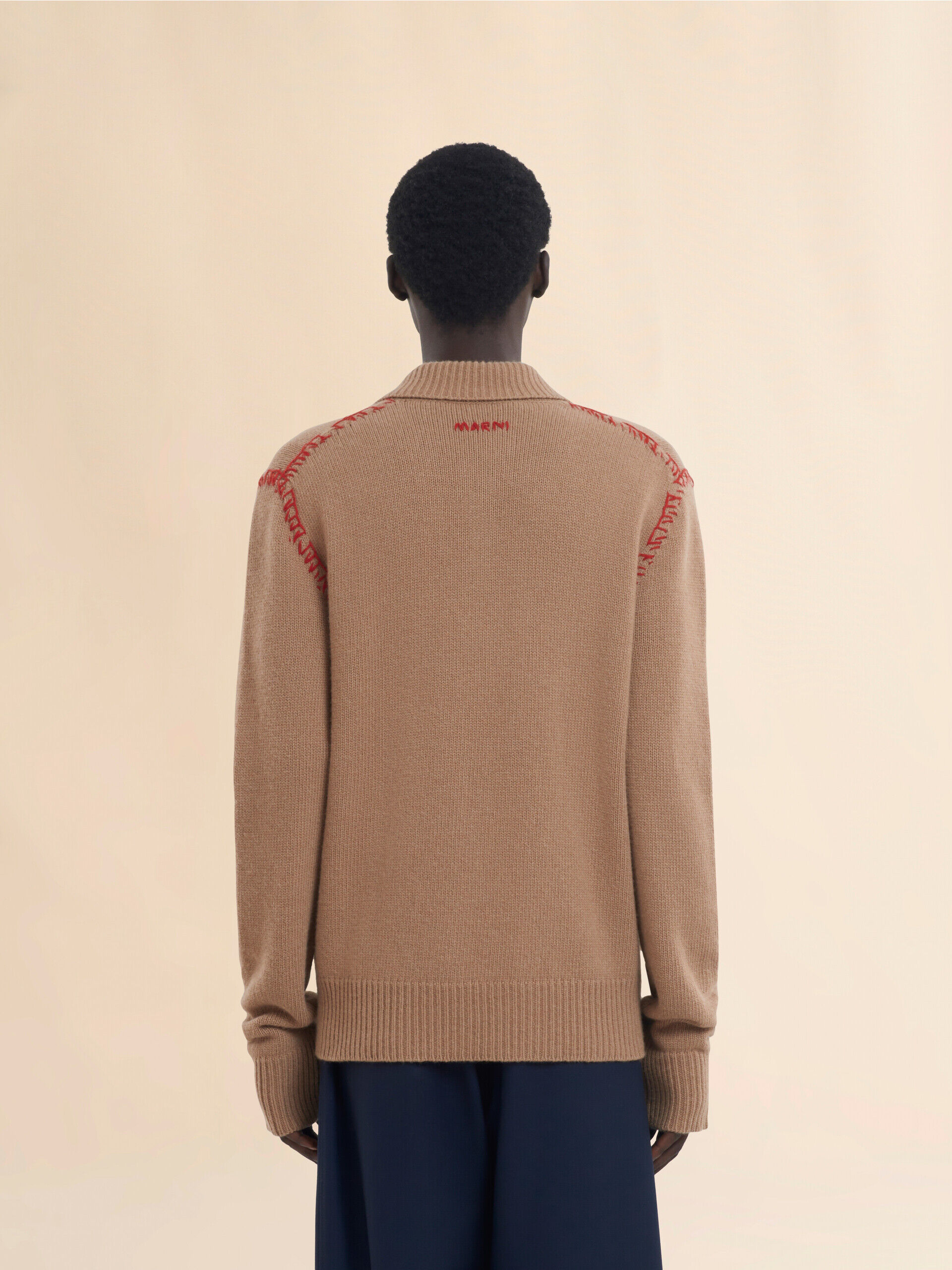 Tシャツ・カットソー MARNI Cashmere Round Neck Knit Swan GCMD0315Q0UFX385MXW17 GC Marni Cashmere top | Women's Clothing | Vitkac