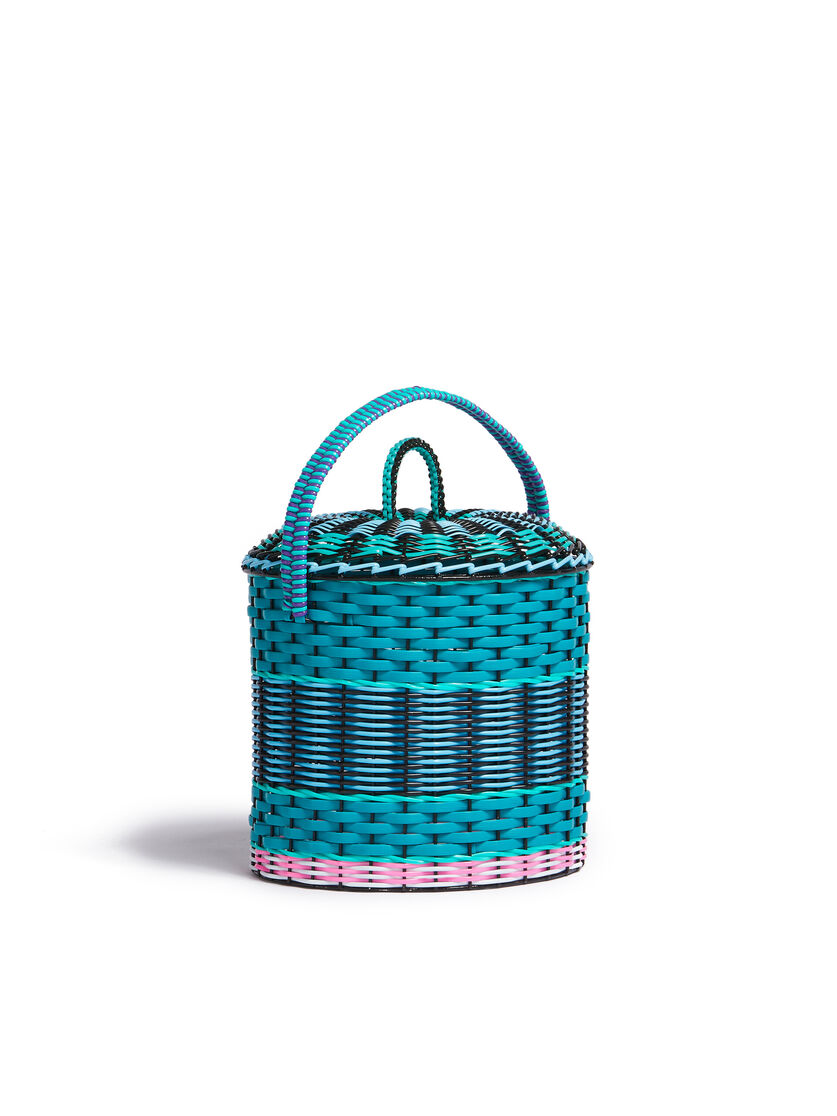 Blue MARNI MARKET woven cable basket - Accessories - Image 2