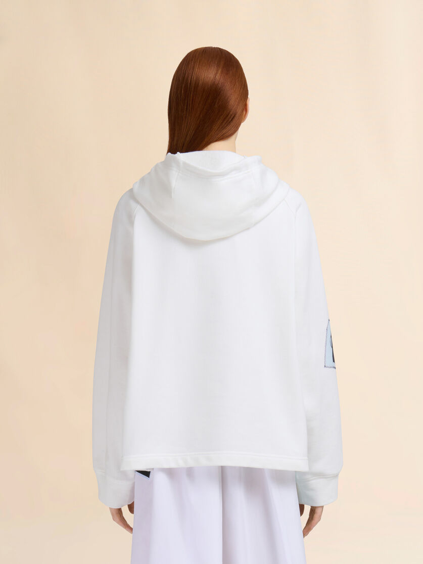 Cream cotton hoodie - Sweaters - Image 3