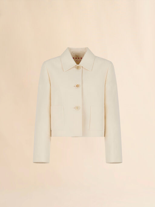 Cream cady jacket with pockets - Jackets