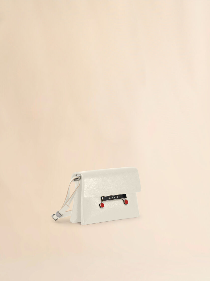Black craquelé patent leather small Envelope bag - Shoulder Bags - Image 5