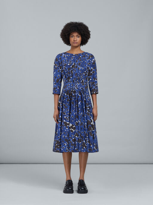 Marni Crinkle A-line Dress, Red