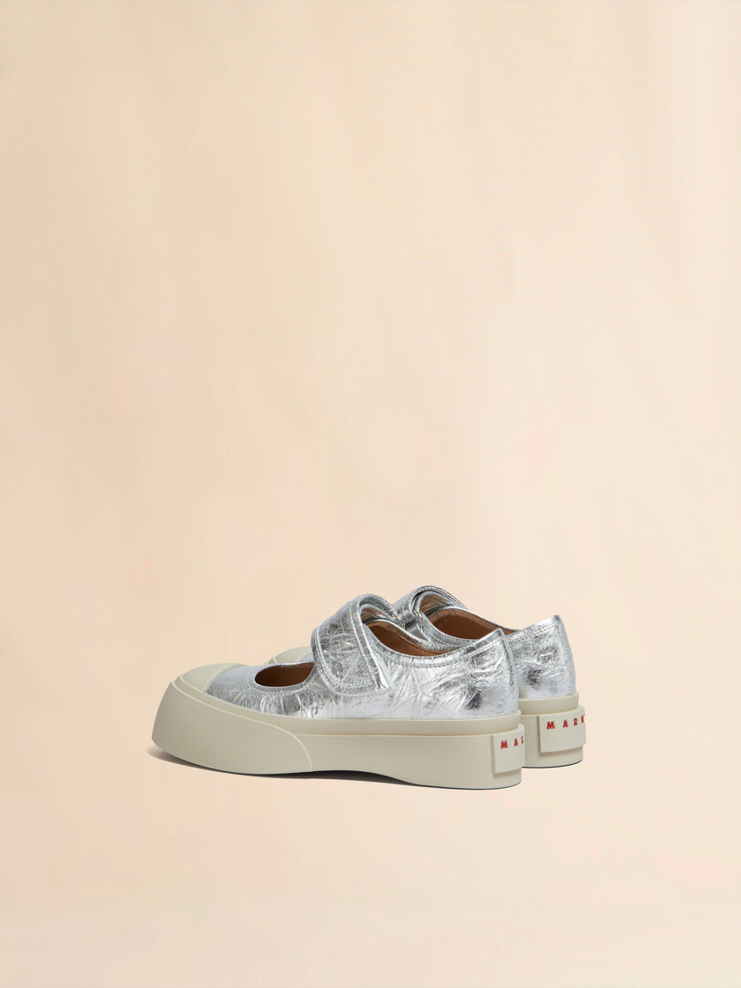 Silver leather Mary Jane sneaker - Sneakers - Image 3
