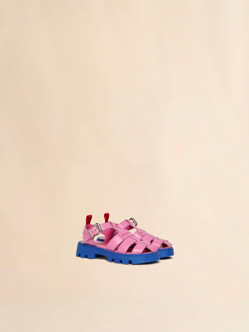 Pink leather fisherman sandal - Sneakers
