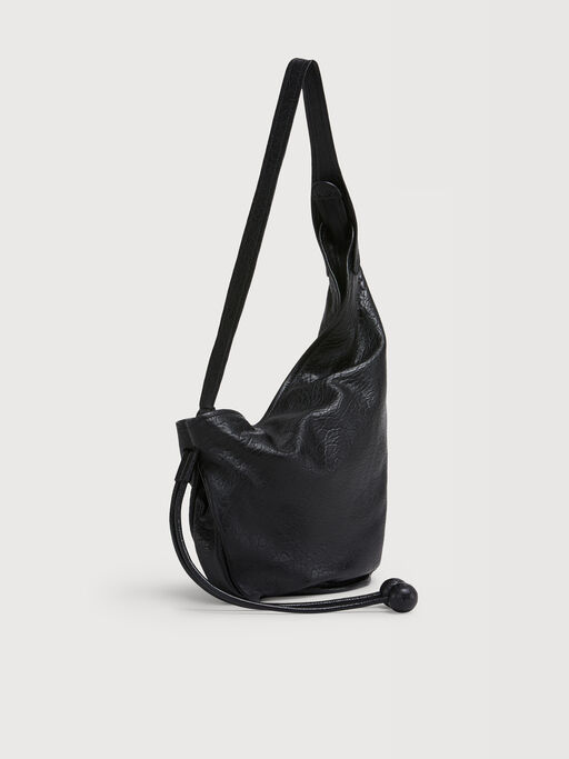 Small black nappa Hobo bag - Shoulder Bag