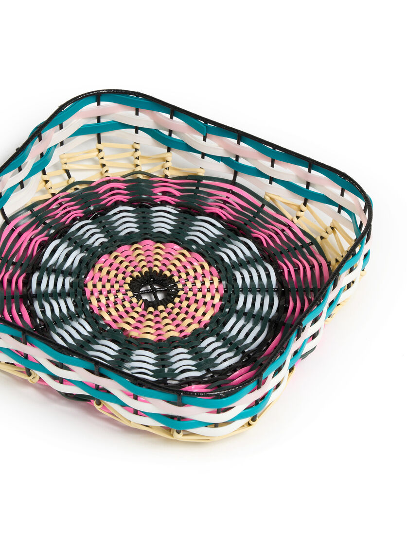 Pink MARNI MARKET woven cable square tray - Accessories - Image 3