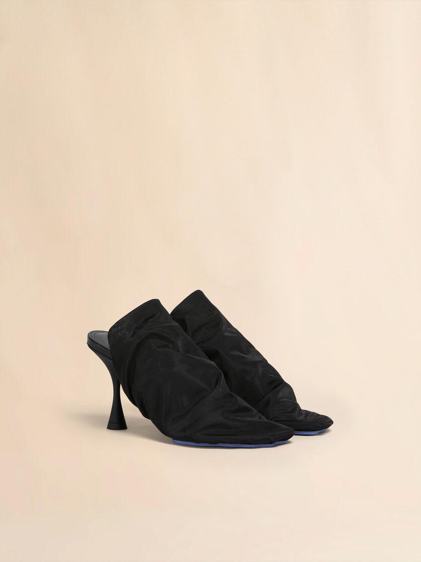 Black stretch-tulle Moonlight sandal - Sandals - Image 2