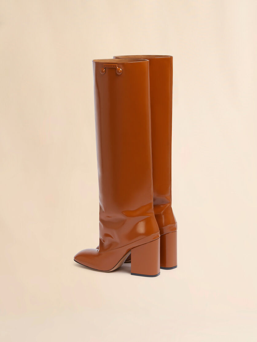 Brown leather Trunkaroo knee-high boot - Boots - Image 3