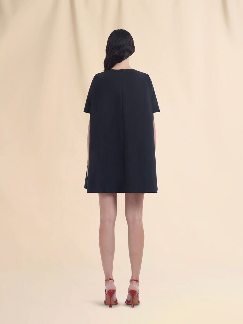 Short black flared dress with Marni Symbol - Dresses - Image 3