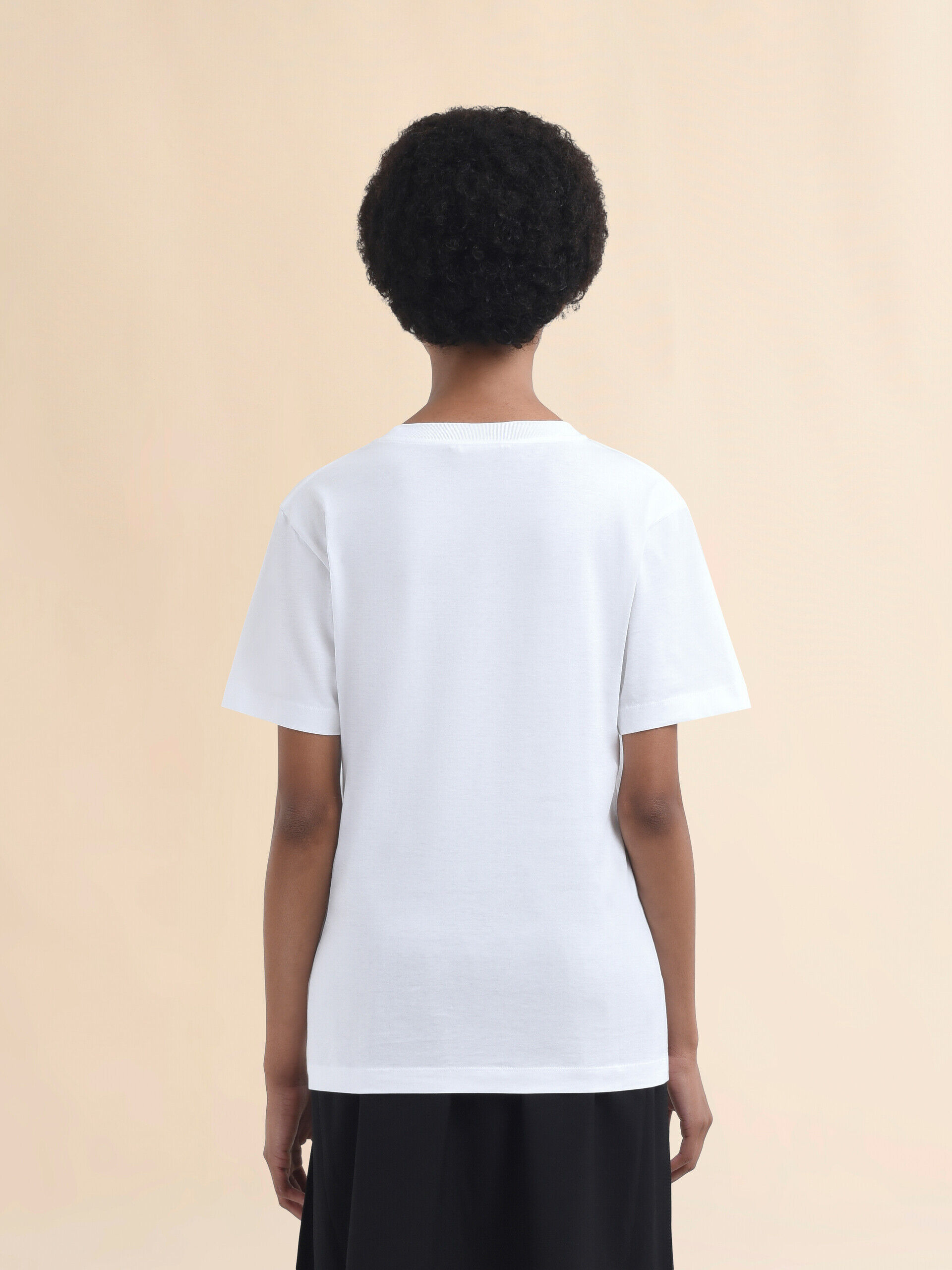 MARNI スクリフルロコシャシTシャツ THJE0293P8USCX42 SLW01 Light blue jersey T-shirt with Marni scribbled logo | Marni