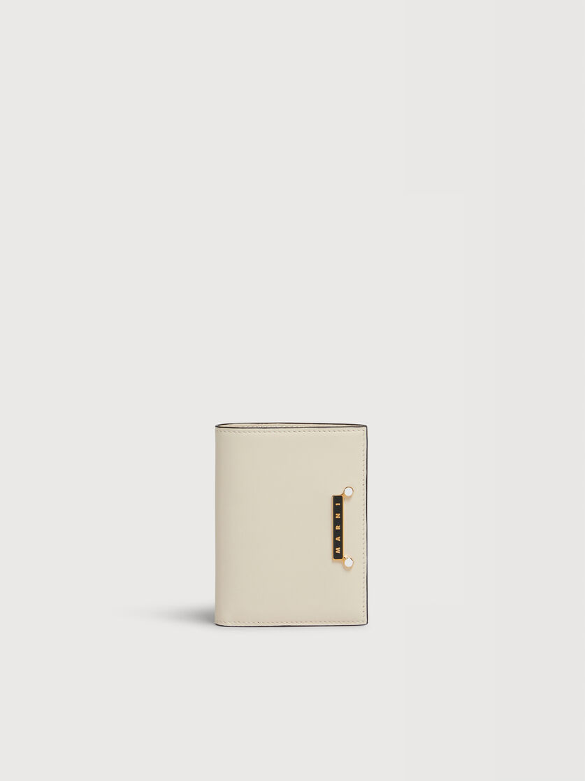 クリーム レザー製 Envelope 二つ折りウォレット, Image 1