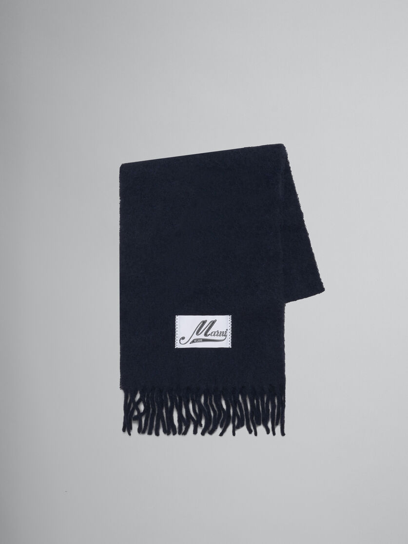 Light blue alpaca scarf - Scarves - Image 1