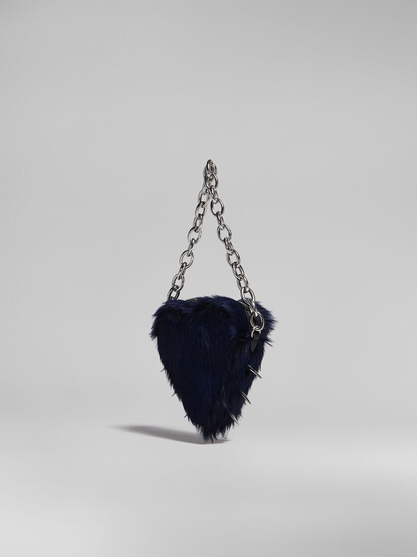 Long hair calfskin Heart handbag - Handbags - Image 3