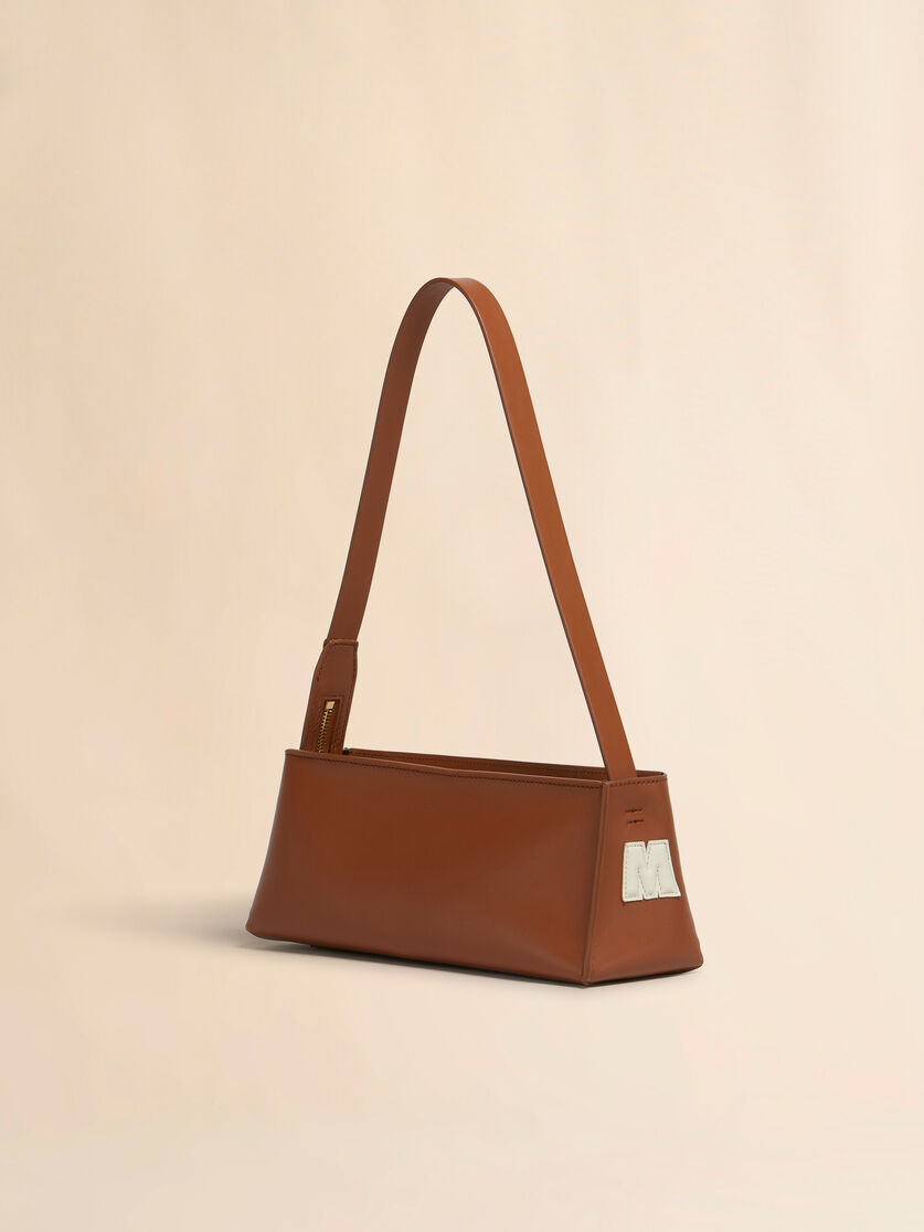 Cream leather Museo baguette bag - Shoulder Bags - Image 3