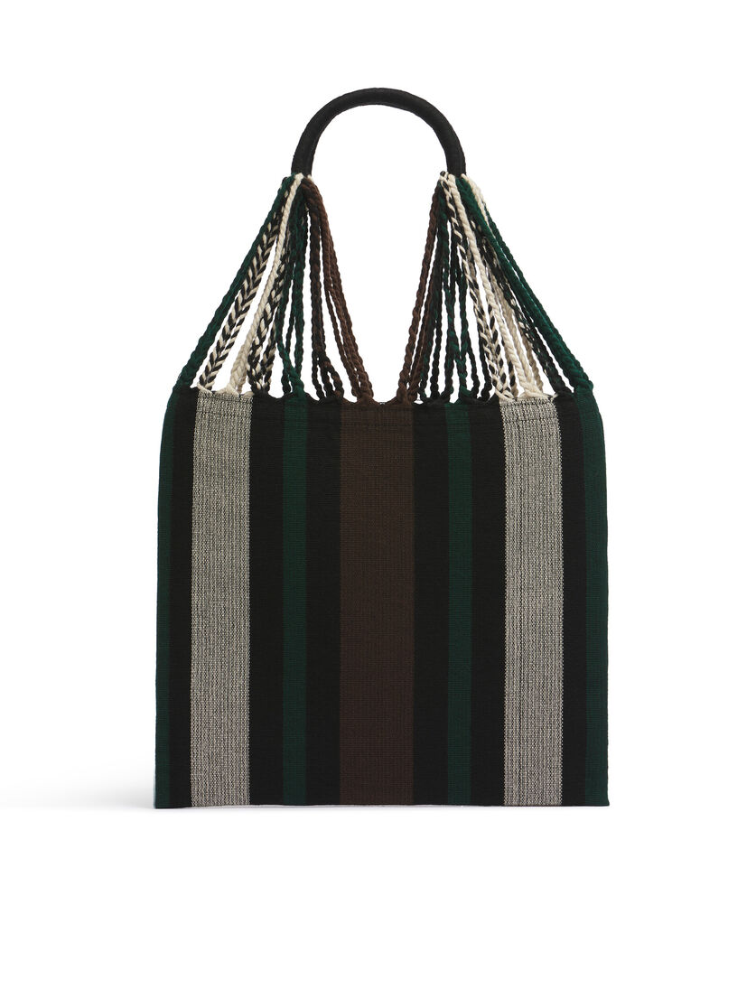 MARNI MARKET ポリエステル ショッピングバッグ ハンモック風ハンドル付き グレー/ターコイズ/レッド - ハンドバッグ - Image 3