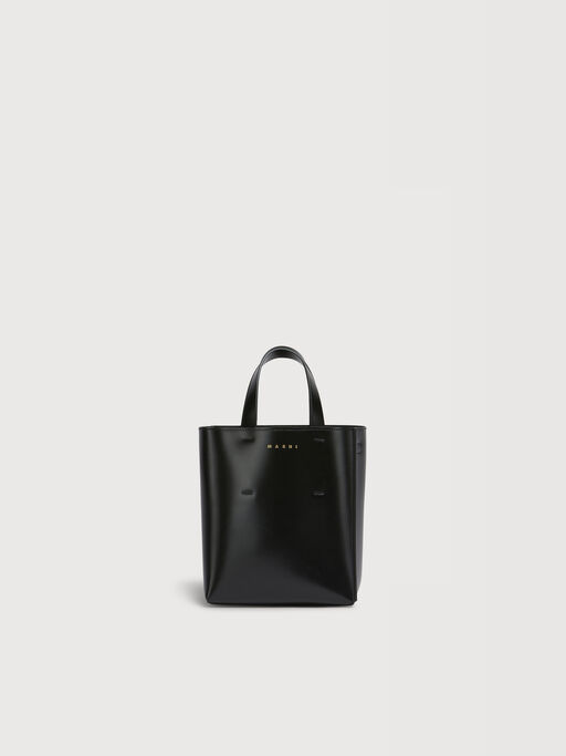 Museo Mini Bag in black leather - Shopping Bags