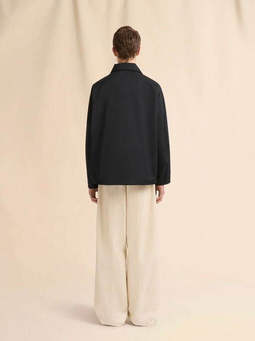 Black water-repellent taffeta jacket - Jackets