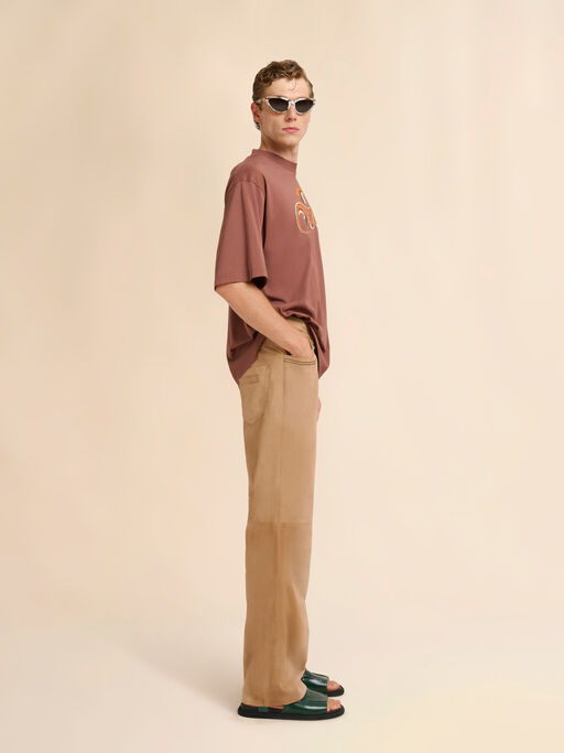 White cotton T-shirt with Marni Wave print - Shirts