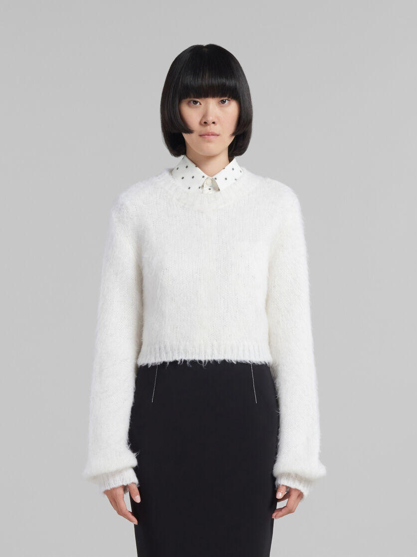 White mohair jumper - Pullovers - Image 2