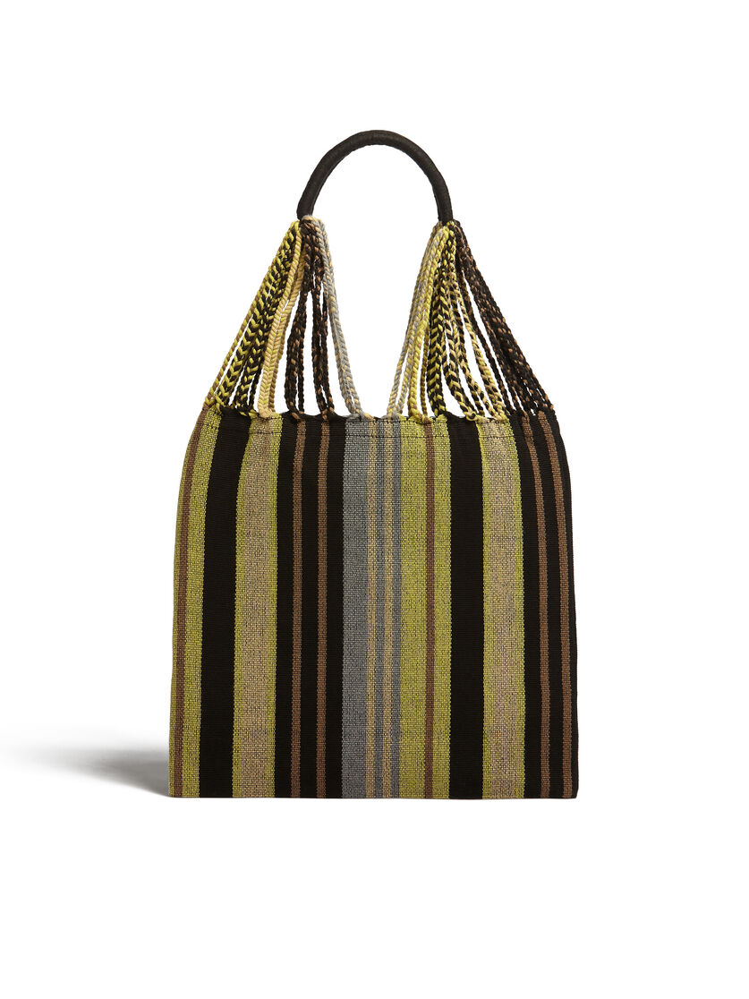 MARNI MARKET ポリエステル ショッピングバッグ ハンモック風ハンドル付き グレー/ターコイズ/レッド - ハンドバッグ - Image 3