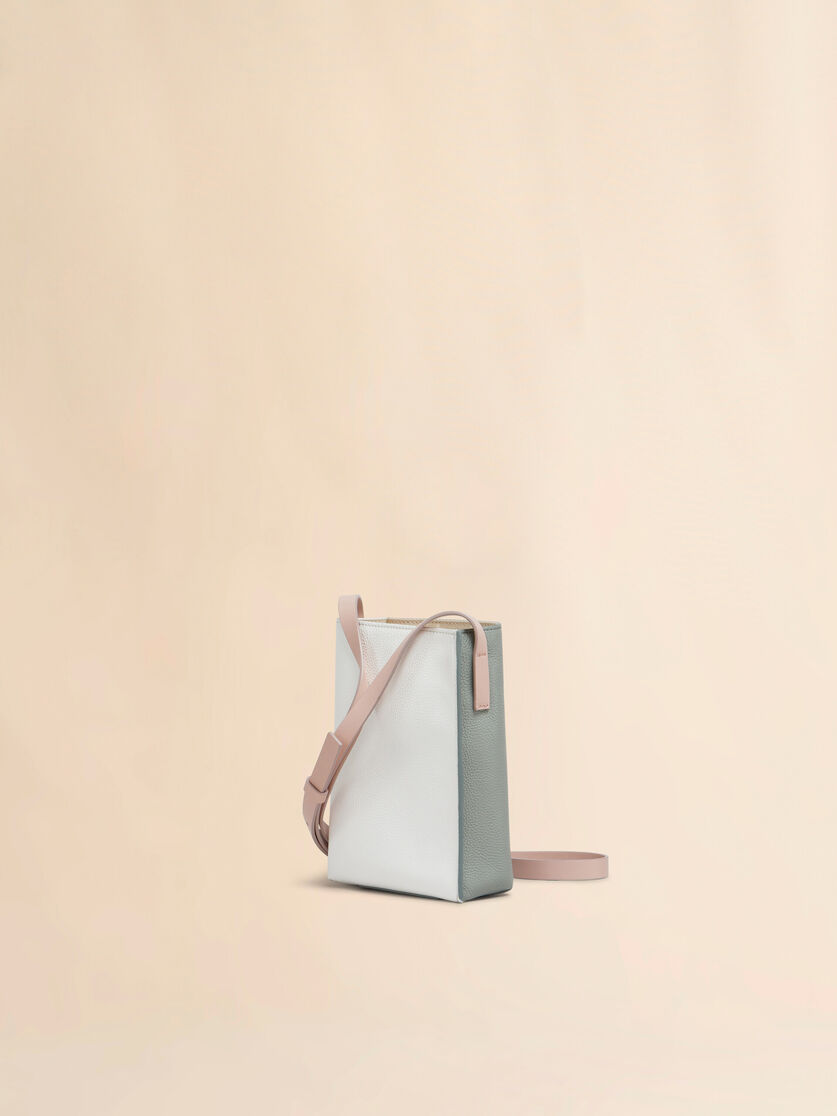 Light pink and beige leather Museo Nano Bag with Marni Symbol embroidery - Shoulder Bag - Image 2